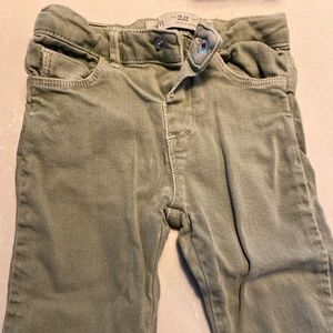 Zara skinny jeans green